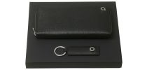 Set Tradition Black (key Ring & Long Zipped Folder)