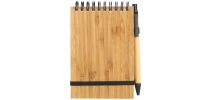 Bamboo Sprial Notebook And Pen Set