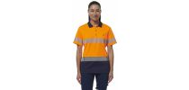 Womens Workcool Hyperfreeze Spliced Short Sleeve Polo With Segment Tape