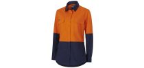 Womens Workcool Vented Spliced Shirt Long Sleeve