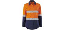 Womens Workcool Vented Spliced Shirt Taped Long Sleeve