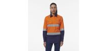 Womens Workcool Vented Closed Front  Refelctive Shirt