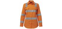 Womens Workcool Vented VIC Rail Shirt