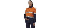 Womens Workcool Maternity Reflective 2Tone Shirt