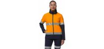 Womens Reflective Spliced Soft Shell Jacket