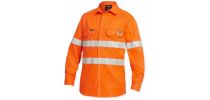 Shieldtec Lenzing FR Hi-Vis Spliced Open Front Taped Shirt