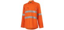 Womens Shieldtec Lenzing FR Hi Vis Open Front Taped Shirt