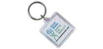Square Clear Acrylic Keyrings