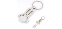 Golfer Metal Keyring