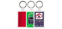 White Rectangular Soft Pvc Keytag