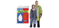 Reusable Polythene Poncho In Clear Poly Bag