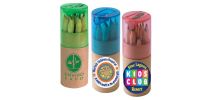 Coloured Pencils In Cardboard Tube With Sharpener