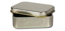 Silver Rectangular Tin