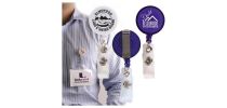 Retractable Name Badge Holder With Metal Clip