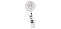 Retractable Badge Holder Wheat Straw 
