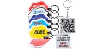 LED PVC Flashlight Keytag