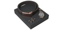 Set Seal Brown (watch, Cufflinks & Belt)