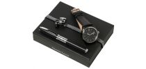 Set More Black (rollerball Pen, Watch & Cufflinks)