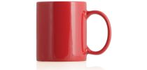 Ceramic Mug - Red/White
