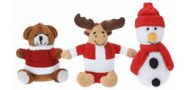 Cardix Christmas Soft Teddy Keyrings