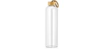 1L Glass Drink Bottle With Bamboo Lid