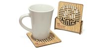 Eco MDF Coaster Set with optional Stand
