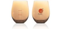 M&W Glamour Stemless Glass 560ml Set of 2 Gold