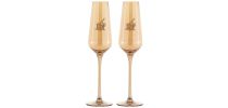 M&W Glamour Flute 230ml Set of 2 Pink