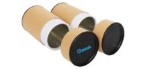 Small Kraft Paper Cylinders with Black Lid (55 x 90mm)