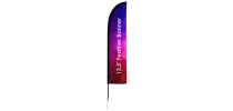 Large(80.5*400cm) Straight Feather Banners