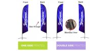 Small(65*200cm) Angled Feather Banners