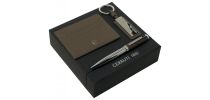 Set Hamilton Taupe (ballpoint Pen, Key Ring & Card Holder)