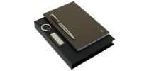 Set Hamilton Taupe (ballpoint Pen, Note Pad A5 & Key Ring)