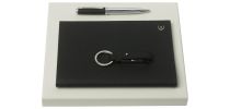 Set Hamilton Black (ballpoint Pen, Note Pad A5 & Usb Stick)