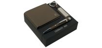 Set Cerruti 1881 Taupe (ballpoint Pen, Key Ring & Wallet)