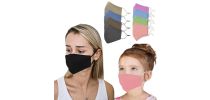 3-Ply Cotton Solid Color Reusable Face Mask- 5 designs available