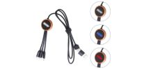 Long Light Up Charging Cable - Round Shape