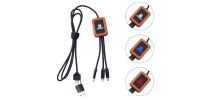 Long Light Up Charging Cable - Square Shape