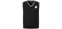 Unisex Cotton Spandex V-Neck Knitted Vest