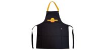 Poly-Cotton Canvas Full Bib Apron With Colour Strap