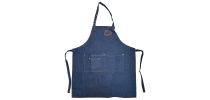 Poly-Cotton Denim Full Bib Apron With Adjustable Neck Strap