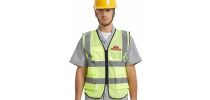 Unisex Adults Hi-Vis Vest With Reflective Tapes and Functional Pockets