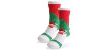 Crew Custom Pattern Coral Fleece Socks