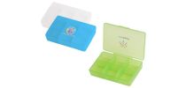 Square Six Compartment Pill Box