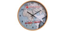 Wood Grain Round Wall Clock