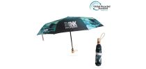 Triple folding RPET umbrella - auto open and close