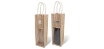 Jute Wine Carrier with Window