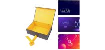 Large Foldable Magnetic Box with Ribbon