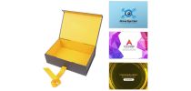 Medium Foldable Magnetic Box with Ribbon