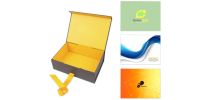 Small Foldable Magnetic Box with Ribbon